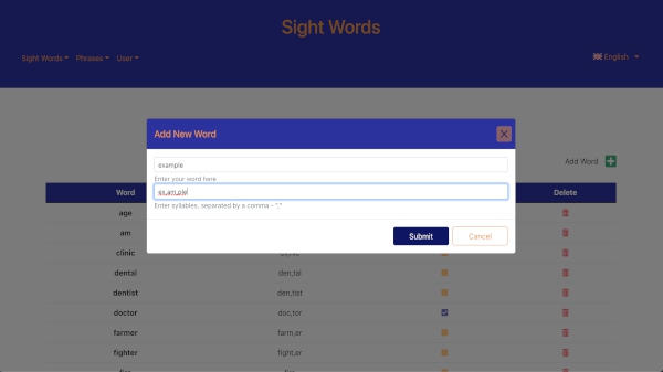 sight words app